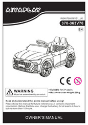 Aiyaplay 370-363V70 Owner's Manual
