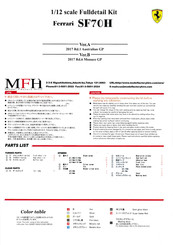 MFH Ferrari SF70H Manual