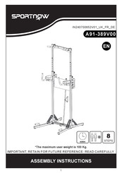Sportnow A91-389V00 Assembly Instructions Manual