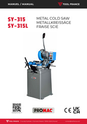 TOOL FRANCE PROMAC SY-315L Manual