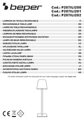 Beper P207ILI200 User Instructions