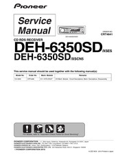Pioneer DEH-6350SD/XSES Service Manual