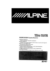 Alpine Ai-NET TDA-7537R Owner's Manual