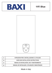 Baxi 11Fi Blue User And Installation Instructions Manual