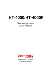 Delmhorst Instrument Co HT-4000 Owner's Manual
