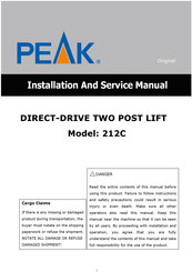 Peak 212C Installation And Service Manual