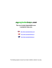 Mitsubishi Electric WD-73833 Owner's Manual