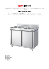 GGM gastro PREMIUM SSR147BM2 Quick Start Manual