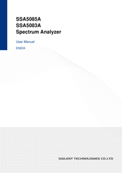 SIGLENT TECHNOLOGIES SSA5085A User Manual