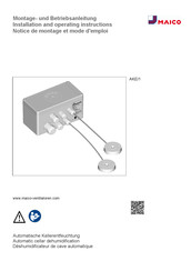 Maico 0157.1683 Installation And Operating Instructions Manual