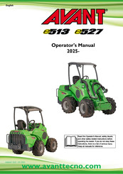 AVANT e527 Operator's Manual