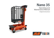 JLG POWER TOWERS Nano 35 Operating And Maintenance Manual