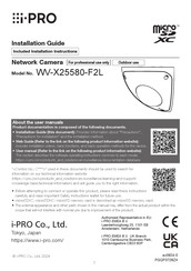 i-PRO WV-X25580-F2L Installation Manual