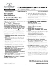 SNOWJOE SUNJOE 24V-CTLR-LTE Operator's Manual