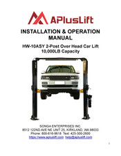 APlusLift HW-10ASY Installation & Operation Manual