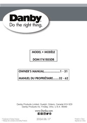 Danby DOM1741BSSDB Owner's Manual