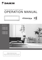 Daikin FTXM35YVMA Operation Manual