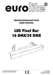 EuroLite LED Pixel Bar 16 DMX User Manual