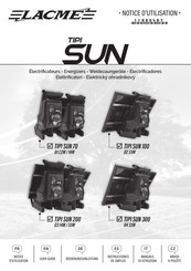 Lacme TIPISUN 70 D1 7,2W/14W User Manual