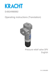 Kracht SPV 10 Operating Instructions Manual