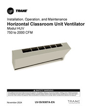 Trane HUV100 Installation, Operation And Maintenance Manual