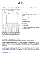 Tesseract Modular VINIA User Manual