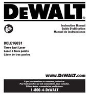 DeWalt DCLE16031 Instruction Manual