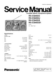 Panasonic RX-CS45GS1 Service Manual