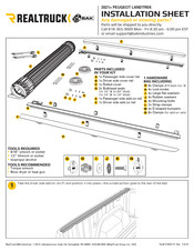 REALTRUCK BAK Revolver X2 Installation Sheet