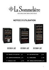 La Sommeliere ECS31.2Z Owner's Instructions Manual