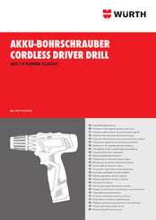 Würth ABS 14 POWER CLASSIC Operating Instructions Manual