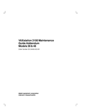 Digital Equipment VAXstation 3100 Maintenance Manual