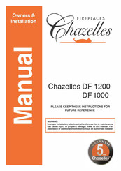 chazelles DF 1000 Owners & Installation Manual