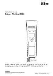 Dräger Alcotest 5000 Instructions For Use Manual