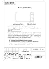 Galanz P90F23AP-X3 User Manual