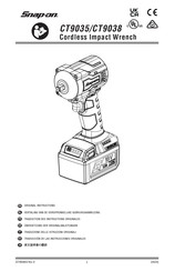 Snap-On CT9038 Original Instructions Manual
