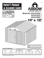 Arrow Storage Products EG1010CG Owner's Manual & Assembly Manual