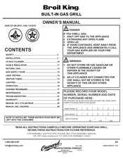 Onward Broil King IMPERIAL S590I Owner's Manual