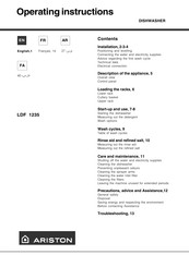 Ariston LDF 1235 Operating Instructions Manual
