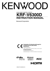 Kenwood KRF-V6300D Instruction Manual