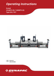 Fayat Group DYNAPAC V5100TV Operating Instructions Manual