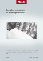 Miele WEG 885 Operating Instructions Manual