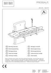 Pressalit R8582313 Mounting Instruction