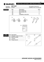Suzuki 95700-21810-000 Installation Instructions Manual