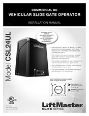 Chamberlain CSL24UL Installation Manual