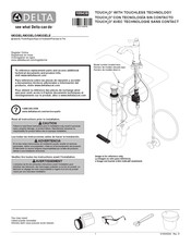 Delta TOUCH2O 551T-CZ-DST Manual