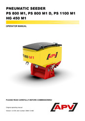 APV HG 450 M1 Operator's Manual