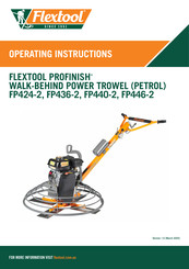 Flextool PROFINISH FP424-2 Operating Instructions Manual