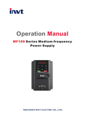 INVT MF100-025A-S2 Operation Manual