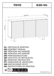 GALA MEBLE TOYO K3D-VU Assembly Manual